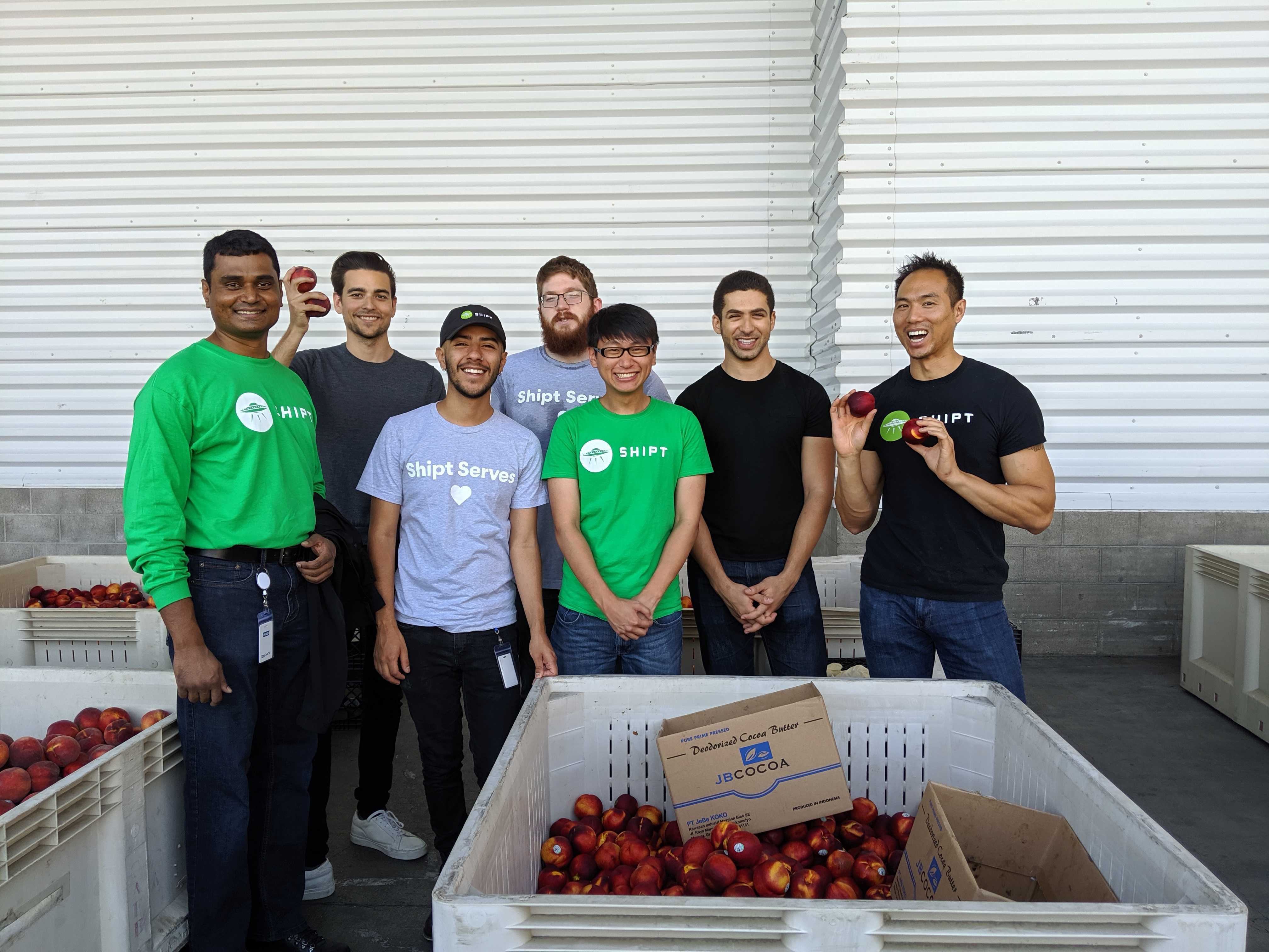 Shipt volunteers at a San Francisco Farm